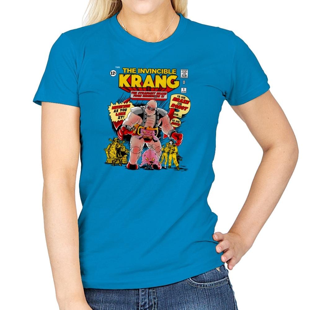 Invincible Krang Exclusive - Womens T-Shirts RIPT Apparel Small / Sapphire