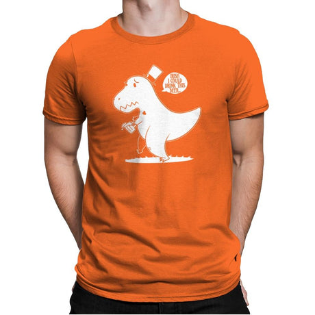 Irish I Could Drink Exclusive - Mens Premium T-Shirts RIPT Apparel Small / Classic Orange