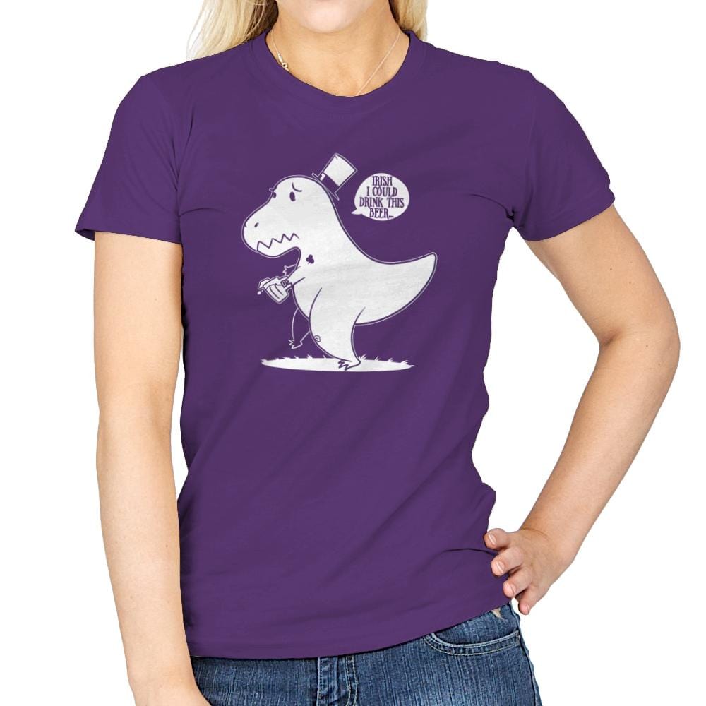Irish I Could Drink Exclusive - Womens T-Shirts RIPT Apparel Small / Purple