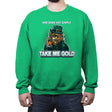 Irish Meme - Crew Neck Sweatshirt Crew Neck Sweatshirt RIPT Apparel Small / Irish Green