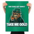 Irish Meme - Prints Posters RIPT Apparel 18x24 / Kelly