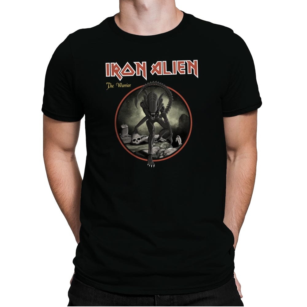 Iron Alien - Mens Premium T-Shirts RIPT Apparel Small / Black