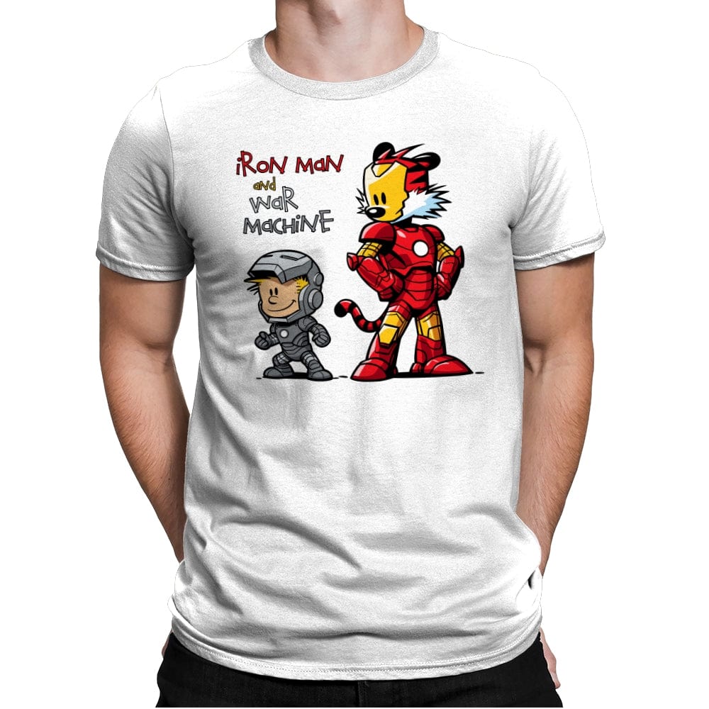 Iron Buddies - Mens Premium T-Shirts RIPT Apparel Small / White