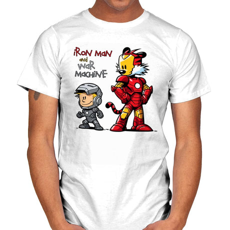 Iron Buddies - Mens T-Shirts RIPT Apparel Small / White