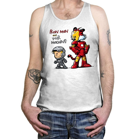 Iron Buddies - Tanktop Tanktop RIPT Apparel X-Small / White