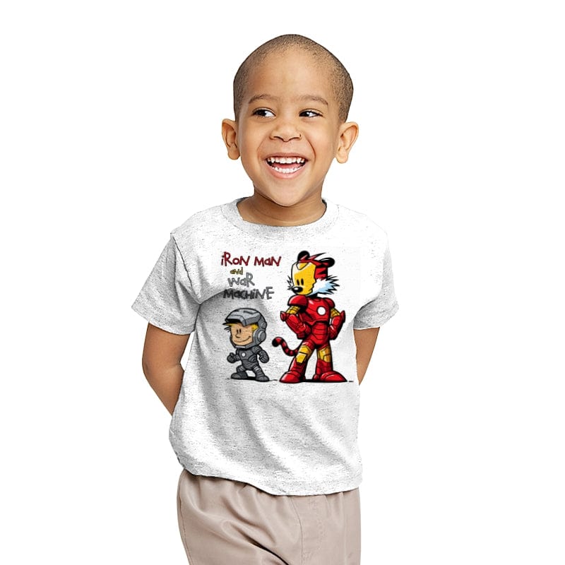 Iron Buddies - Youth T-Shirts RIPT Apparel X-small / White