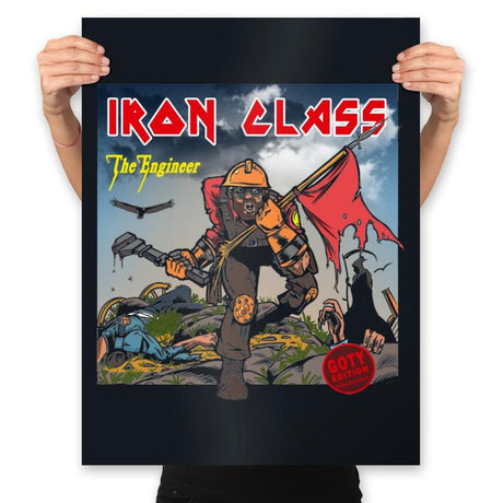 Iron Class - Prints Posters RIPT Apparel 18x24 / Black