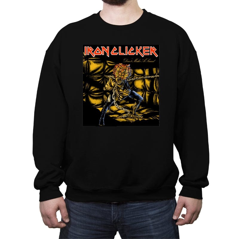 Iron Clicker - Crew Neck Sweatshirt Crew Neck Sweatshirt RIPT Apparel Small / Black
