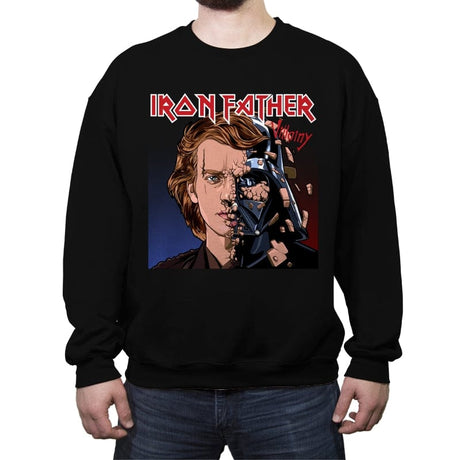 Iron Father - Crew Neck Sweatshirt Crew Neck Sweatshirt RIPT Apparel Small / Black