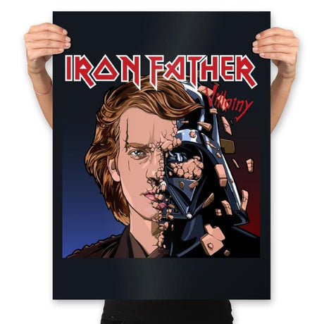 Iron Father - Prints Posters RIPT Apparel 18x24 / Black