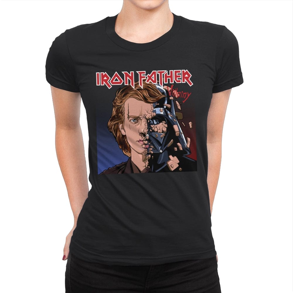 Iron Father - Womens Premium T-Shirts RIPT Apparel Small / Black
