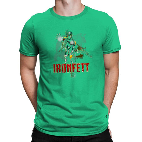 Iron Fett Exclusive - Mens Premium T-Shirts RIPT Apparel Small / Kelly Green