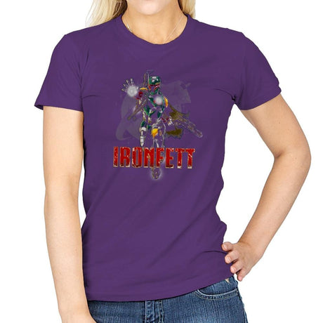 Iron Fett Exclusive - Womens T-Shirts RIPT Apparel Small / Purple