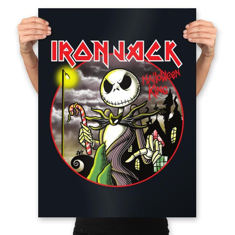 Iron Halloween King - Prints Posters RIPT Apparel 18x24 / Black