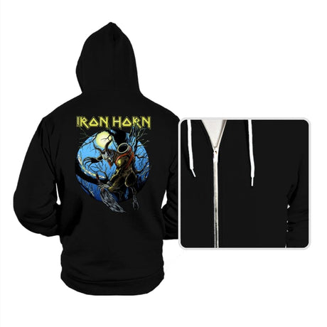 Iron Horn - Hoodies Hoodies RIPT Apparel Small / Black