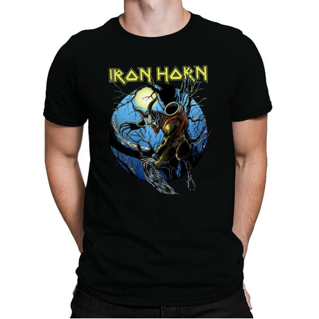 Iron Horn - Mens Premium T-Shirts RIPT Apparel Small / Black