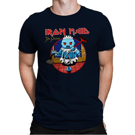 Iron Maid - Mens Premium T-Shirts RIPT Apparel Small / Midnight Navy