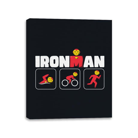 Iron Man Triathlon - Canvas Wraps Canvas Wraps RIPT Apparel 11x14 / Black
