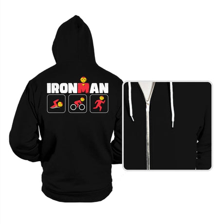 Iron Man Triathlon - Hoodies Hoodies RIPT Apparel Small / Black
