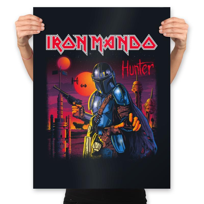 Iron Mando - Best Seller - Prints Posters RIPT Apparel 18x24 / Black