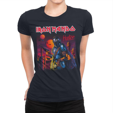 Iron Mando - Best Seller - Womens Premium T-Shirts RIPT Apparel Small / Midnight Navy