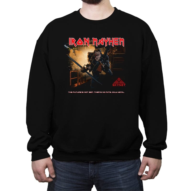 Iron Mayhem - Crew Neck Sweatshirt Crew Neck Sweatshirt RIPT Apparel Small / Black