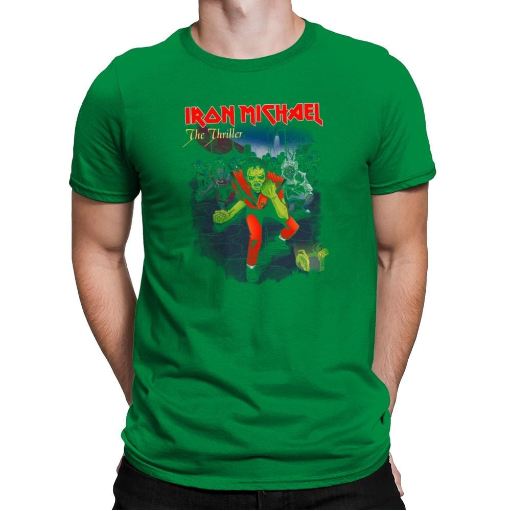 Iron Michael: The Thriller Exclusive - Mens Premium T-Shirts RIPT Apparel Small / Kelly Green