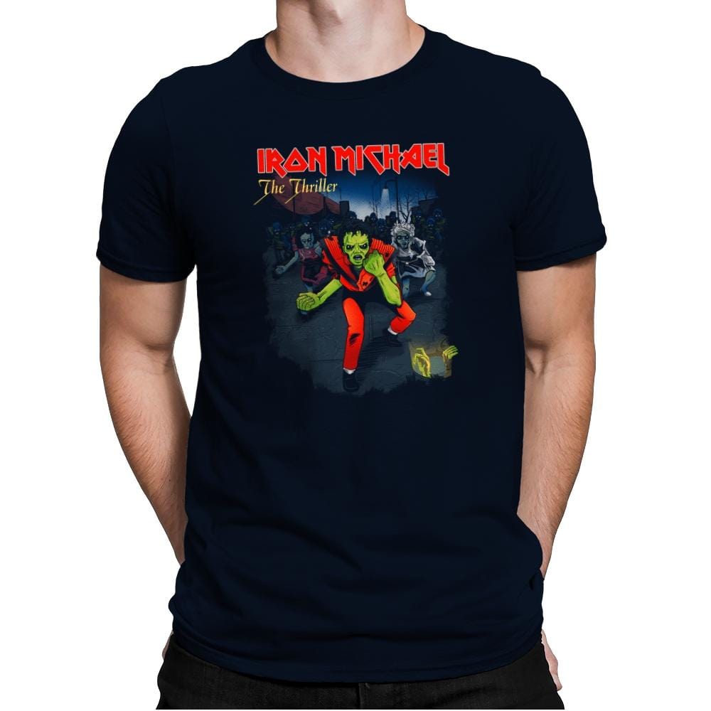 Iron Michael: The Thriller Exclusive - Mens Premium T-Shirts RIPT Apparel Small / Midnight Navy