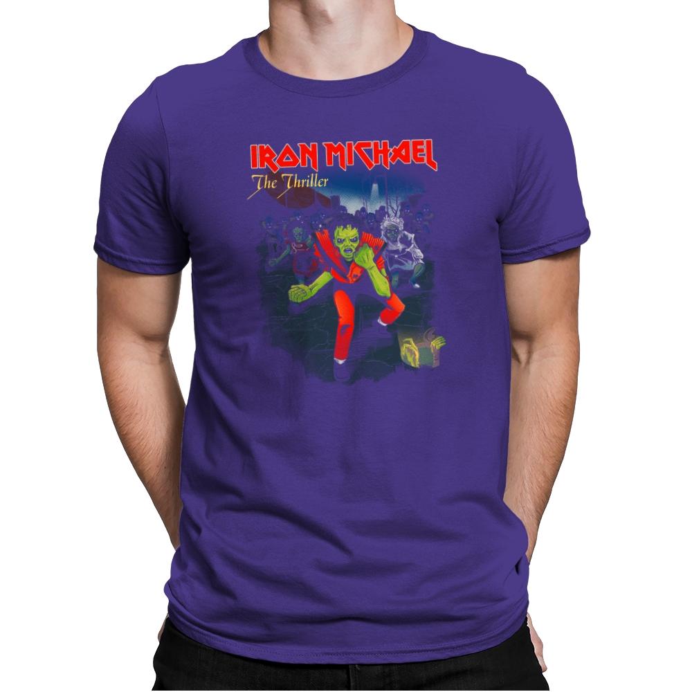 Iron Michael: The Thriller Exclusive - Mens Premium T-Shirts RIPT Apparel Small / Purple Rush
