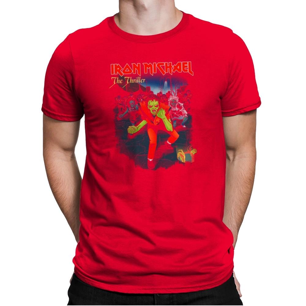 Iron Michael: The Thriller Exclusive - Mens Premium T-Shirts RIPT Apparel Small / Red