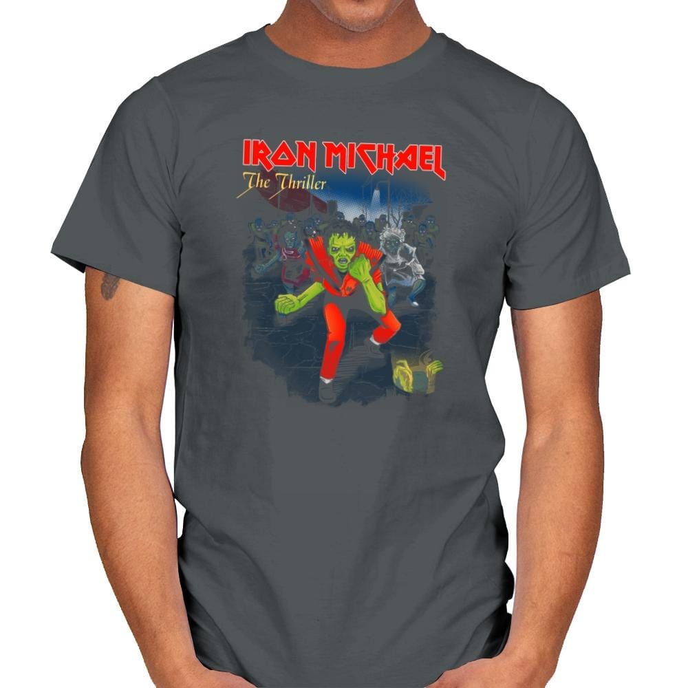 Iron Michael: The Thriller Exclusive - Mens T-Shirts RIPT Apparel Small / Charcoal