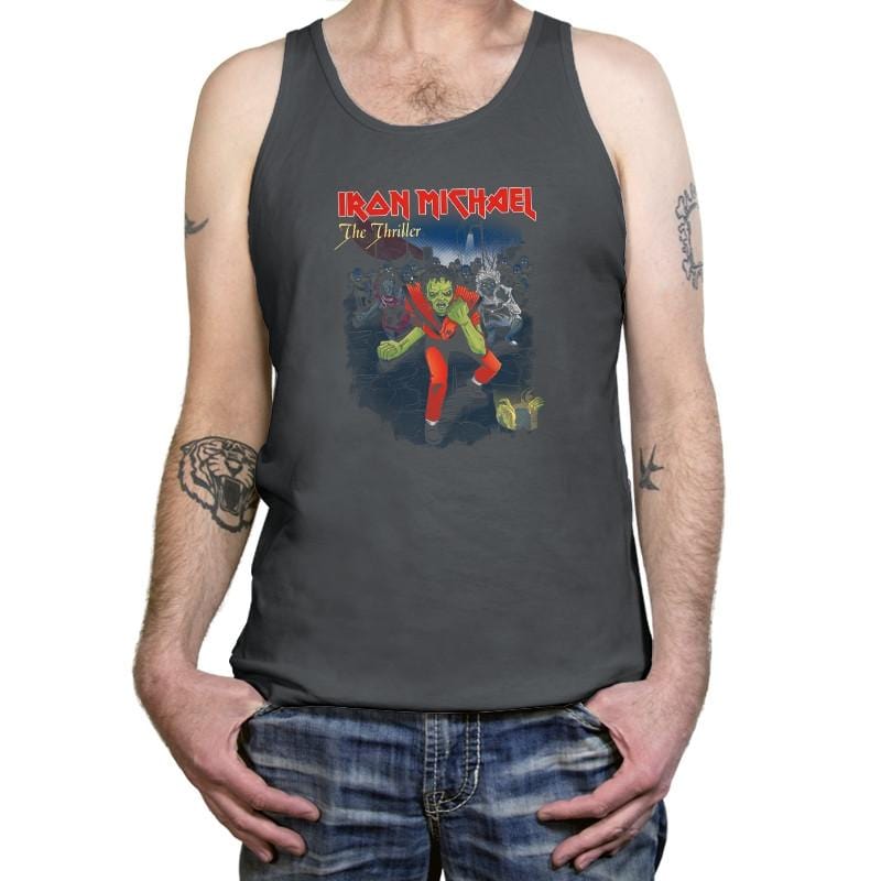 Iron Michael: The Thriller Exclusive - Tanktop Tanktop RIPT Apparel X-Small / Asphalt