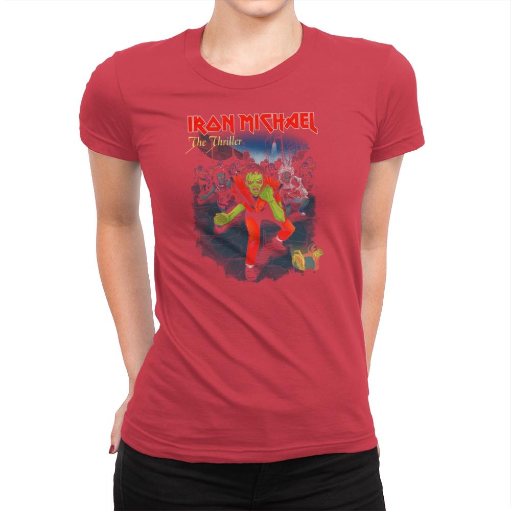 Iron Michael: The Thriller Exclusive - Womens Premium T-Shirts RIPT Apparel Small / Red