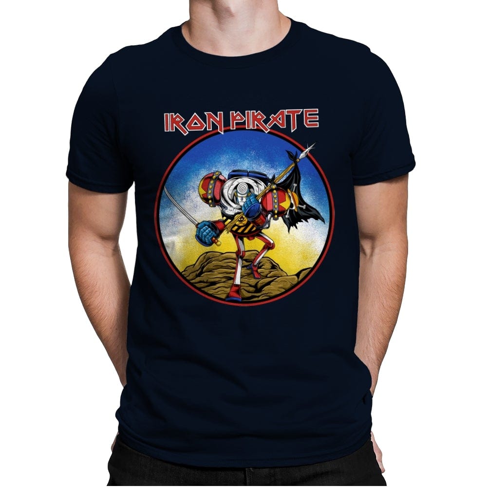 Iron Pirate - Mens Premium T-Shirts RIPT Apparel Small / Midnight Navy