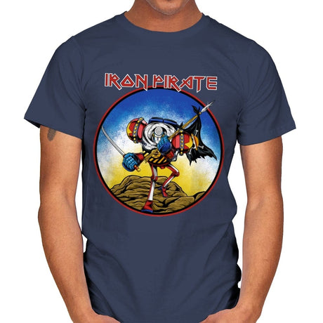 Iron Pirate - Mens T-Shirts RIPT Apparel Small / Navy