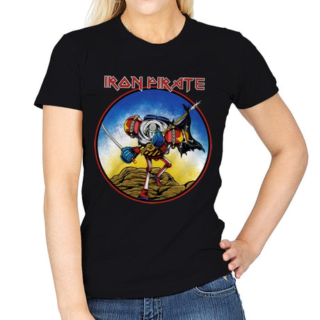 Iron Pirate - Womens T-Shirts RIPT Apparel Small / Black