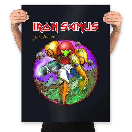 Iron Samus - Prints Posters RIPT Apparel 18x24 / Black
