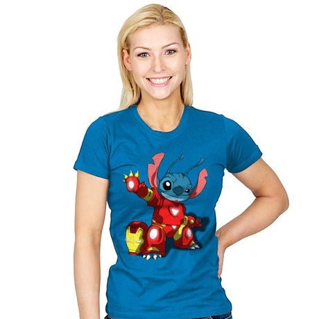 Iron Stitch 2.0 - Womens T-Shirts RIPT Apparel Small / Turquoise