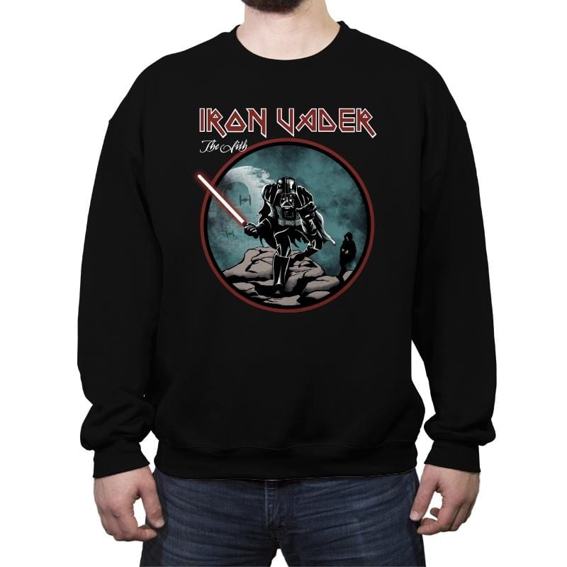 Iron Vader - Crew Neck Sweatshirt Crew Neck Sweatshirt RIPT Apparel Small / Black