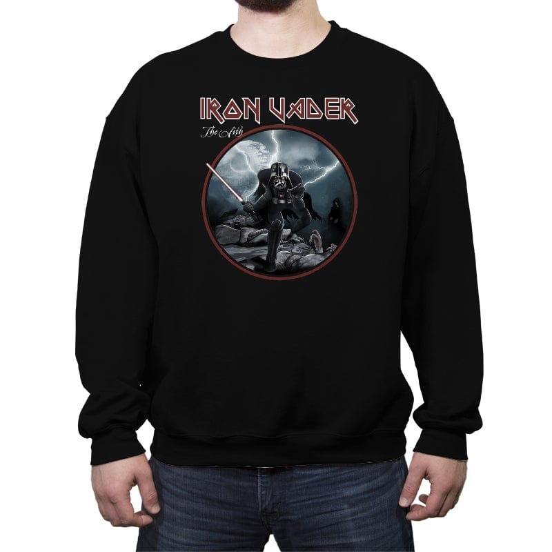 Iron Vader v2 - Crew Neck Sweatshirt Crew Neck Sweatshirt RIPT Apparel Small / Black