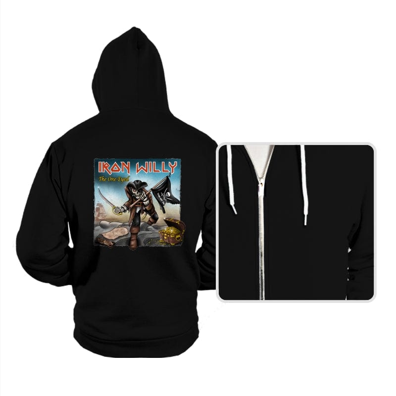 Iron Willy - The One-Eyed - Hoodies Hoodies RIPT Apparel Small / Black