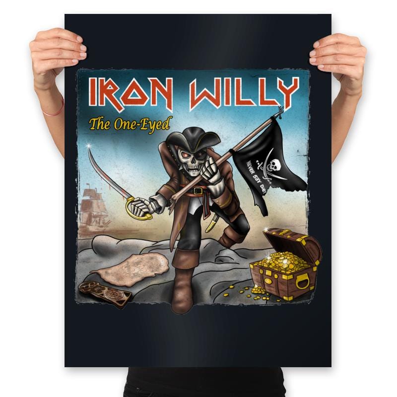 Iron Willy - The One-Eyed - Prints Posters RIPT Apparel 18x24 / Black