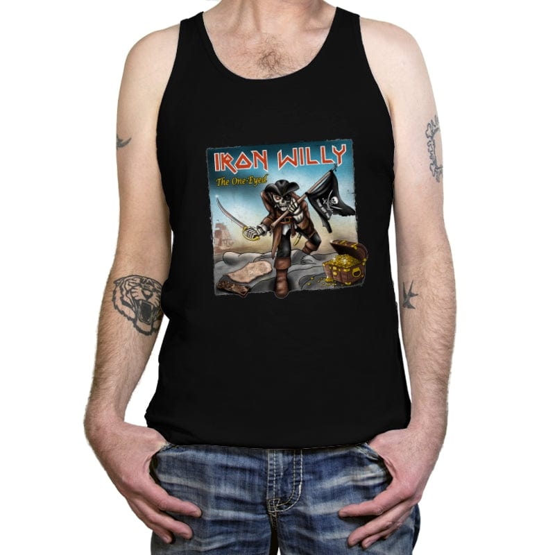Iron Willy - The One-Eyed - Tanktop Tanktop RIPT Apparel X-Small / Black