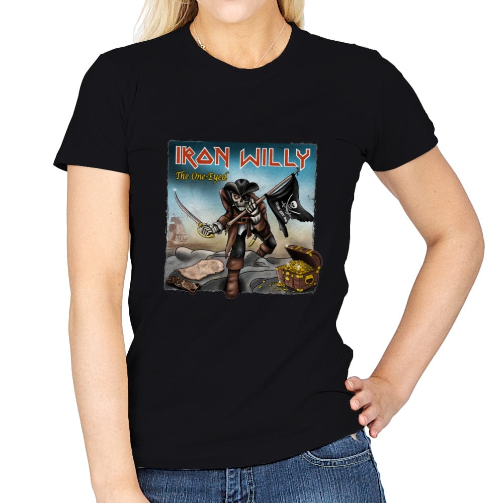 Iron Willy - The One-Eyed - Womens T-Shirts RIPT Apparel Small / Black