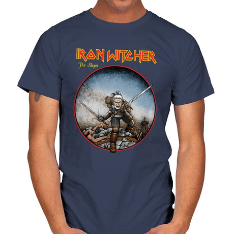 Iron Witcher - Mens T-Shirts RIPT Apparel Small / Navy