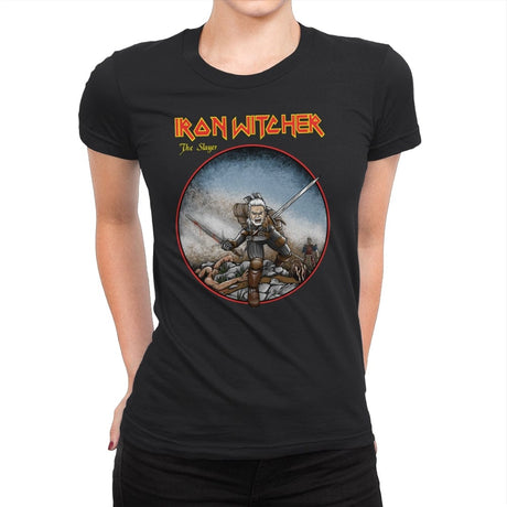 Iron Witcher - Womens Premium T-Shirts RIPT Apparel Small / Black