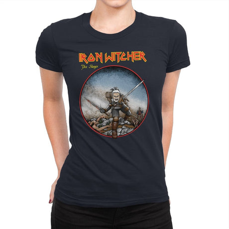 Iron Witcher - Womens Premium T-Shirts RIPT Apparel Small / Midnight Navy