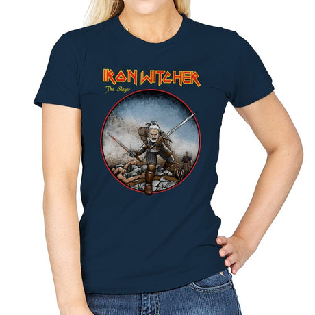 Iron Witcher - Womens T-Shirts RIPT Apparel Small / Navy