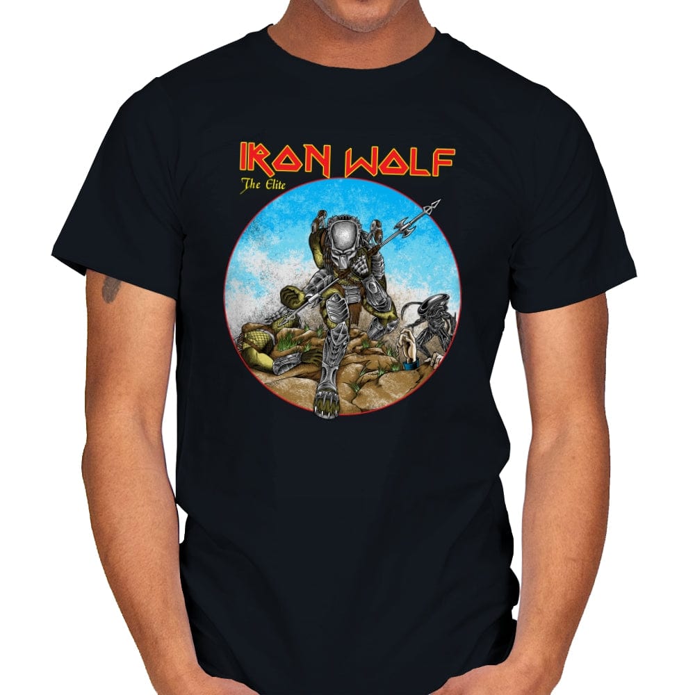 Iron Wolf - Mens T-Shirts RIPT Apparel Small / Black