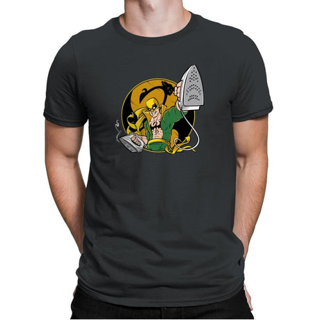 Ironing Fist Exclusive - Mens Premium T-Shirts RIPT Apparel Small / Heavy Metal